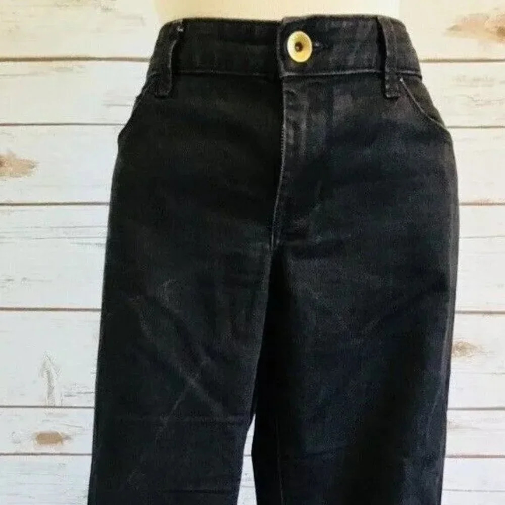BANANA REPUBLIC Women Low Rise Skinny Leg Black Casual Jeans Pants Size 27 - Picture 1 of 12